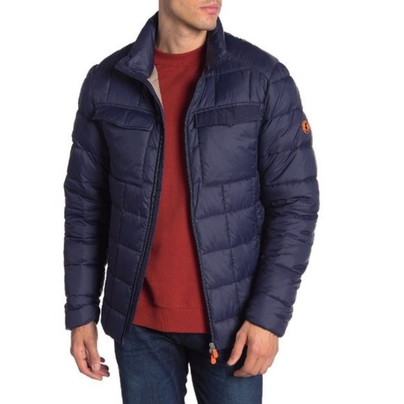 Save The Duck Quilted Funnel Collar Jacket - Picture 1 of 6
